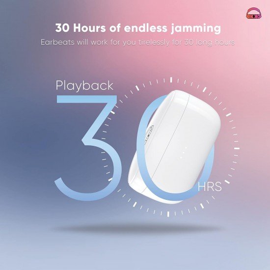 Ekko Earbeats T07 Bluetooth Truly Wireless in Ear Earbuds with mic, ENC Call Noise Cancellation, Siri & Google Assistant (White) Ekko Earbeats T07 Bluetooth Truly Wireless in Ear Earbuds with mic, ENC Call Noise Cancellation, Siri & Google Assistant (White)