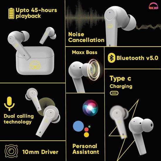 Ekko Earbeats T10 Bluetooth Truly Wireless in Ear Earbuds with mic Ekko Earbeats T10 Bluetooth Truly Wireless in Ear Earbuds with mic