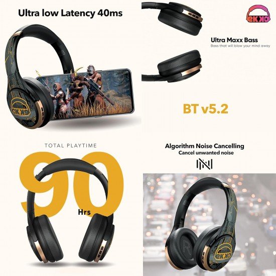 Ekko Skull PRO H03 - Wireless Headphones with ANC Active Noise Cancelling Ekko Skull PRO H03 - Wireless Headphones with ANC Active Noise Cancelling