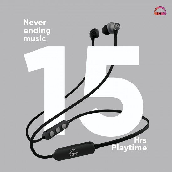 Ekko Unplug N02 - Neckband with Super Sound Heavy Bass, Playback time Upto 15 Hours,Siri & Google Assistant Activate Ekko Unplug N02 - Neckband with Super Sound Heavy Bass, Playback time Upto 15 Hours,Siri & Google Assistant Activate