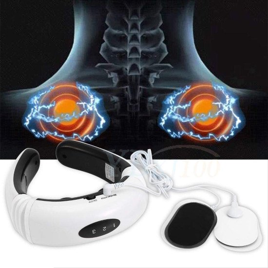 Electric Neck Massagers Adjustable Heated Deep Tissue Pain Relief for Neck and Cervical Comfort 