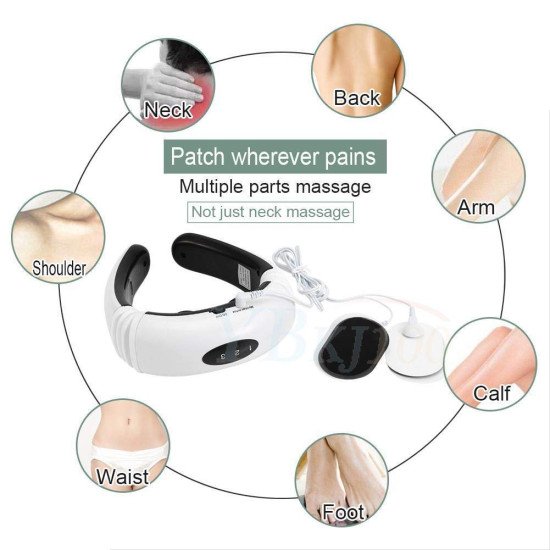 Electric Neck Massagers Adjustable Heated Deep Tissue Pain Relief for Neck and Cervical Comfort 