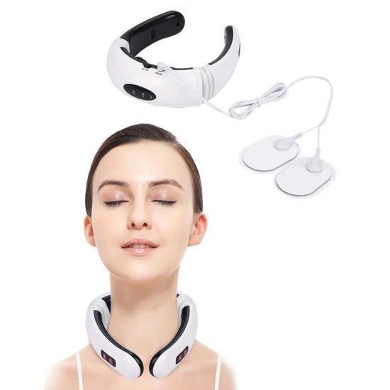 Electric Neck Massagers Adjustable Heated Deep Tissue Pain Relief for Neck and Cervical Comfort 