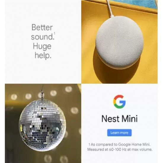 Google Nest Mini (2nd Gen) with Google Assistant with Google Assistant Smart Speaker Google Nest Mini (2nd Gen) with Google Assistant with Google Assistant Smart Speaker