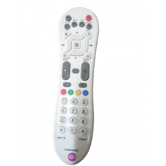 FAST POWER Compatible for Videocon Digital TV DTH Television, Setup Box Remote Compatible RF New Remote White (Black) FAST POWER Compatible for Videocon Digital TV DTH Television, Setup Box Remote Compatible RF New Remote White (Black)