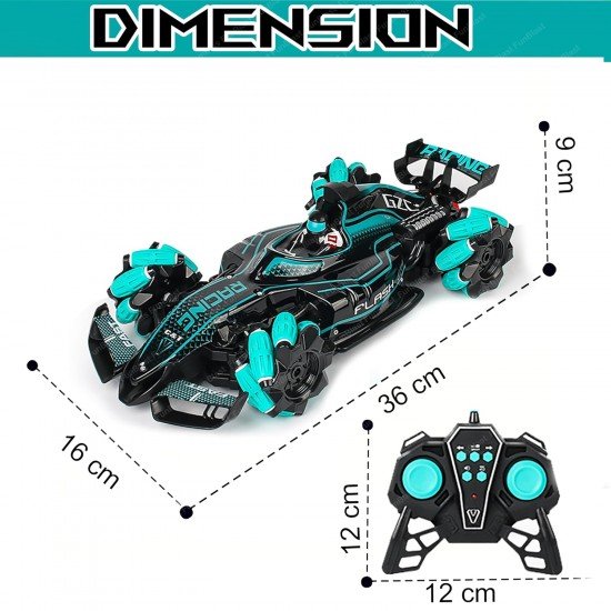 F1 Super Drifter Car Toy, 2.4GHZ Remote Control Car, USB with Rechargeable Battery, Steam Jet Exhaust Car with 360 Degree Rotation Light and Sound Car Toy for 4+ Years Kids, Boys, Girls F1 Super Drifter Car Toy, 2.4GHZ Remote Control Car, USB with Rechargeable Battery, Steam Jet Exhaust Car with 360 Degree Rotation Light and Sound Car Toy for 4+ Years Kids, Boys, Girls