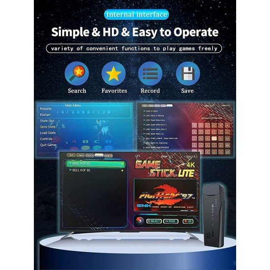 Video Games for Kids 64G Video Game for Kids 4k HD Classic Games Console Built in 10000 Game in TF Card, 9 Emulator Console, HDMI Output TV Video Game Console Black Kids Edition New Video Games for Kids 64G Video Game for Kids 4k HD Classic Games Console Built in 10000 Game in TF Card, 9 Emulator Console, HDMI Output TV Video Game Console Black Kids Edition New