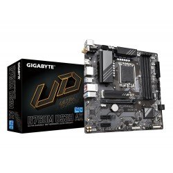 GIGABYTE B760M DS3H AX (LGA 1700/ Intel/ B760/ M-ATX/ DDR5/ 2* M.2/ PCIe 4.0/ USB 3.2 Gen 2 Type-C/WiFi 6E/ 2.5GbE LAN/Q-Flash Plus/PCIe EZ-Latch/Motherboard)