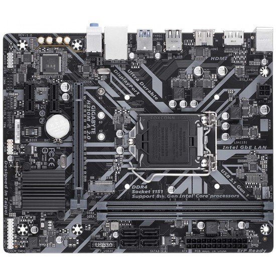 GIGABYTE H310M M.2 2.0 (LGA1151/ Intel/ H310/ Micro ATX/ DDR4/ HDMI 1.4/ M.2/ Motherboard) GIGABYTE H310M M.2 2.0 (LGA1151/ Intel/ H310/ Micro ATX/ DDR4/ HDMI 1.4/ M.2/ Motherboard)