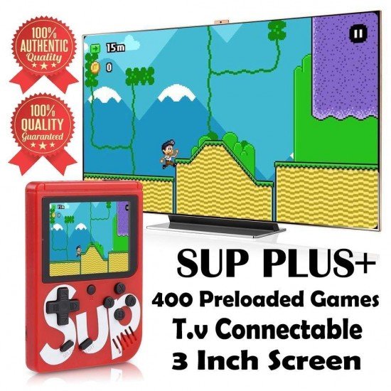 400 in 1 SUP Retro Game Box Console Handheld Game Pad with Remote / Led Screen / USB Rechargeable Portable Game Compatible with All Devices 400 in 1 SUP Retro Game Box Console Handheld Game Pad with Remote / Led Screen / USB Rechargeable Portable Game Compatible with All Devices