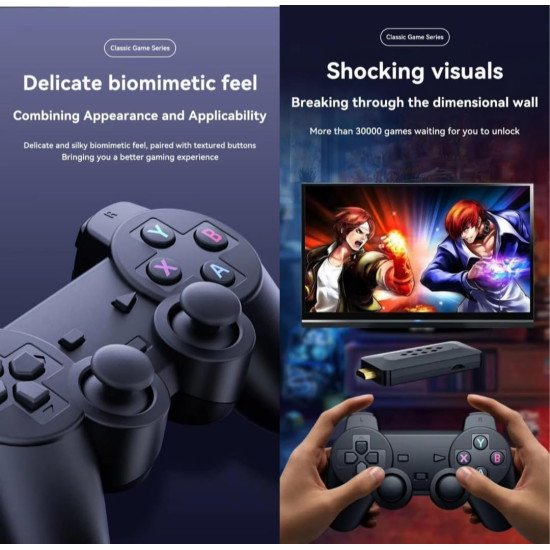 M33 Game Stick 37000+ INBUILT Games Retro Classic 3D 4K Full HD M33 Game Stick 37000+ INBUILT Games Retro Classic 3D 4K Full HD