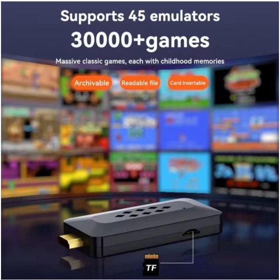 M33 Game Stick 37000+ INBUILT Games Retro Classic 3D 4K Full HD M33 Game Stick 37000+ INBUILT Games Retro Classic 3D 4K Full HD
