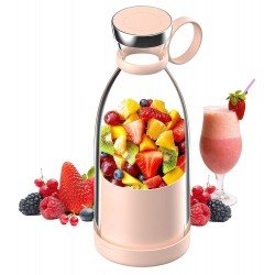  Electric Portable Mini Juicer Bottle | Wireless Personal Size Juicer Blender for Smoothies and Shakes (420ml)