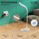 Plastic LED Study Lamp Rechargeable,Table Lamp for Study Room, Desk Lamp Light with 3 Brightness Levels  