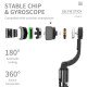 Gimbal for Phone,Camera Tripod Stand for Phone, Smartphone Gimbler for iPhone with Anti-Shake 1-Axis STABILIZER  