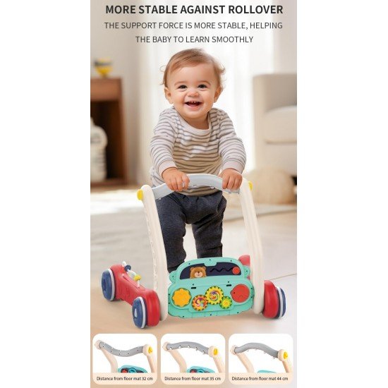2 in 1 Musical Baby Play Gym with Convertible Walker| Push Walker with Play Piano, Lights, Rattles 2 in 1 Musical Baby Play Gym with Convertible Walker| Push Walker with Play Piano, Lights, Rattles