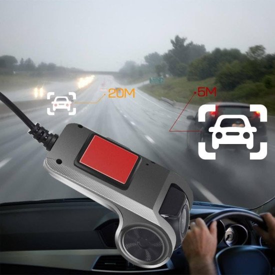 HD Navigation Mini Car DVRs with G-Sensor U2 USB Car Camera DVR 170 ADAS Dash Cam Monitor 720p 1080p Resolution Supports TF Card