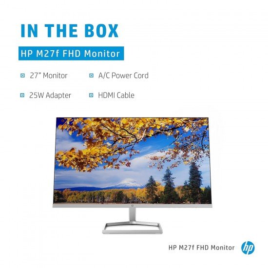 HP M27f 27-inches 68.6cm 1920 x 1080 Pixels Eye-Safe Certified Full HD IPS 3-Sided Micro-Edge Monitor 27 Inch HP M27f 27-inches 68.6cm 1920 x 1080 Pixels Eye-Safe Certified Full HD IPS 3-Sided Micro-Edge Monitor 27 Inch