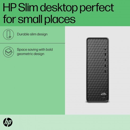 HP Slim Tower 12th Gen Intel Core i5-12400 (8GB RAM/512GB SSD/Black Wired Keyboard & Mouse/Intel UHD Graphics 730/Windows 11/MS Office 21/Dark Black,3 Years Warranty), S01-pF2123in HP Slim Tower 12th Gen Intel Core i5-12400 (8GB RAM/512GB SSD/Black Wired Keyboard & Mouse/Intel UHD Graphics 730/Windows 11/MS Office 21/Dark Black,3 Years Warranty), S01-pF2123in