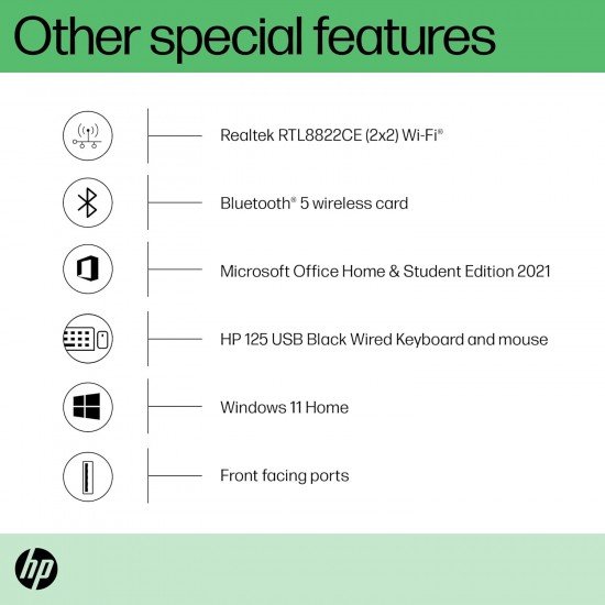 HP Slim Tower 12th Gen Intel Core i5-12400 (8GB RAM/512GB SSD/Black Wired Keyboard & Mouse/Intel UHD Graphics 730/Windows 11/MS Office 21/Dark Black,3 Years Warranty), S01-pF2123in HP Slim Tower 12th Gen Intel Core i5-12400 (8GB RAM/512GB SSD/Black Wired Keyboard & Mouse/Intel UHD Graphics 730/Windows 11/MS Office 21/Dark Black,3 Years Warranty), S01-pF2123in