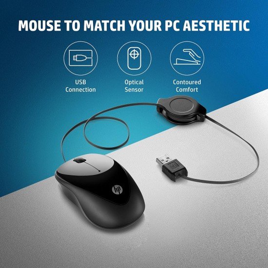 HP X1000 Wired USB Mouse with 3 Handy Buttons HP X1000 Wired USB Mouse with 3 Handy Buttons