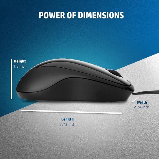 HP X1000 Wired USB Mouse with 3 Handy Buttons HP X1000 Wired USB Mouse with 3 Handy Buttons