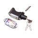 Inditradition High Security Alarm Padlock | Multipurpose Use, 110dba Alarm Sound, 3 Keys (Black)