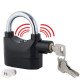 Inditradition High Security Alarm Padlock | Multipurpose Use, 110dba Alarm Sound, 3 Keys (Black)