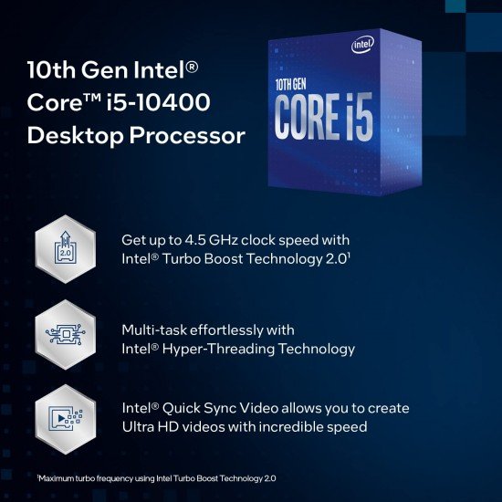 Intel® Core i5-10400 Processor (12M Cache, up to 4.30 GHz) BGA 437 Socket Intel® Core i5-10400 Processor (12M Cache, up to 4.30 GHz) BGA 437 Socket