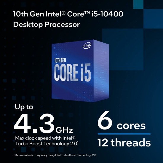 Intel® Core i5-10400 Processor (12M Cache, up to 4.30 GHz) BGA 437 Socket Intel® Core i5-10400 Processor (12M Cache, up to 4.30 GHz) BGA 437 Socket