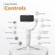 3-Axis Gray Smartphone Gimbal - Wide Angle Handheld Vlogging Stabilizer 