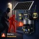 Supar 3 Lens Solar 4G Powered PTZ Outdoor CCTV Camera | 360° View | Color Night Vision | Two Way Audio | 4G SIM-Based Security Camera for Home with Mobile App V380 Pro (3 Lens Solar)