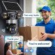 Supar 3 Lens Solar 4G Powered PTZ Outdoor CCTV Camera | 360° View | Color Night Vision | Two Way Audio | 4G SIM-Based Security Camera for Home with Mobile App V380 Pro (3 Lens Solar)