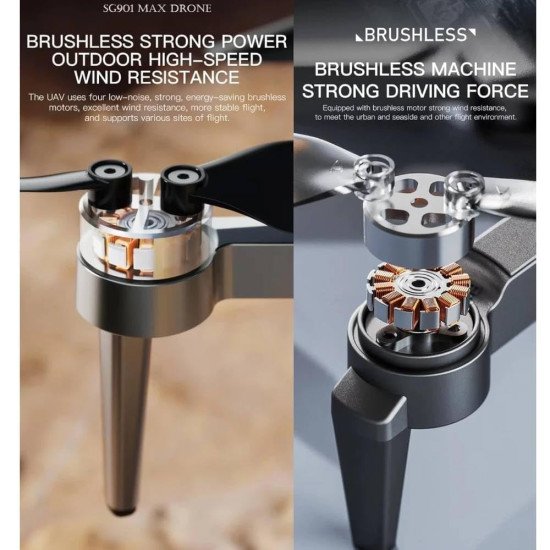 JS39 Pro Drone with Intelligent Obstacle Avoidance, Dual Camera, 90 Degrees Lens 