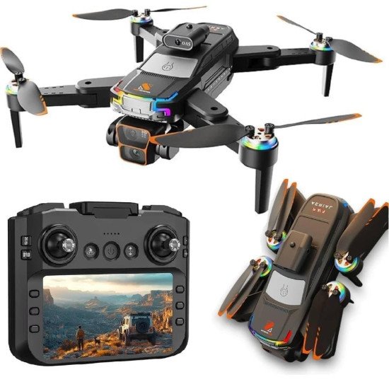 JS39 Pro Drone with Intelligent Obstacle Avoidance, Dual Camera, 90 Degrees Lens 