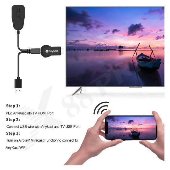 Wi-Fi Display Dongle | DLNA Wireless HDMI Screen Mirroring WiFi Adaptor (CROMECAST) Wi-Fi Display Dongle | DLNA Wireless HDMI Screen Mirroring WiFi Adaptor (CROMECAST)