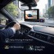 Touch Screen Dash Cam for Car, Full HD 1440p, Front Rear & Interior Triple Cam System 