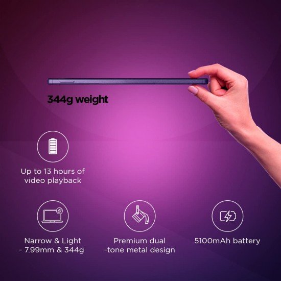 Lenovo Tab M9, WiFi+4G Tablet| 9 Inch (22.86 cm) Display| 4GB RAM, 64GB Storage (Expandable)| Dual Speaker| Includes: Free TPU Back Cover & Stand| Color: Frost Blue Lenovo Tab M9, WiFi+4G Tablet| 9 Inch (22.86 cm) Display| 4GB RAM, 64GB Storage (Expandable)| Dual Speaker| Includes: Free TPU Back Cover & Stand| Color: Frost Blue