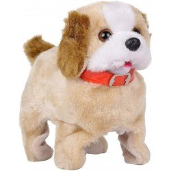 Jumping Dog, Walking and Barking Dog Soft Toy Fantastic Puppy Battery Operated Back Flip Jumping Dog Jump Run Toy Kid (Pack of 1)