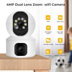 MacCam 5MP Indoor WiFi Smart CCTV Camera for Home | Full HD | Color Night Vision | Two Way Audio  