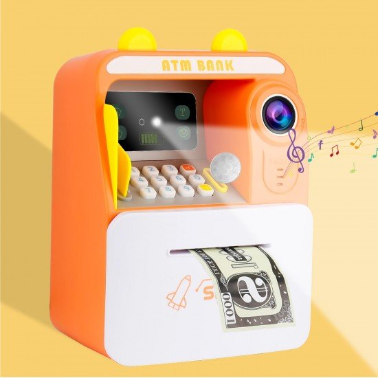 FACE Recognition Musical Money Safe Kids Piggy Savings Bank with Personal ATM Card FACE Recognition Musical Money Safe Kids Piggy Savings Bank with Personal ATM Card