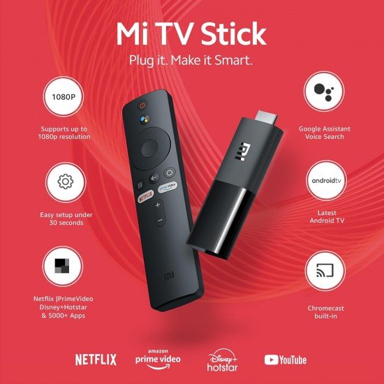 Mi 2K TV Stick with Built in Chromecast (Black) Mi 2K TV Stick with Built in Chromecast (Black)