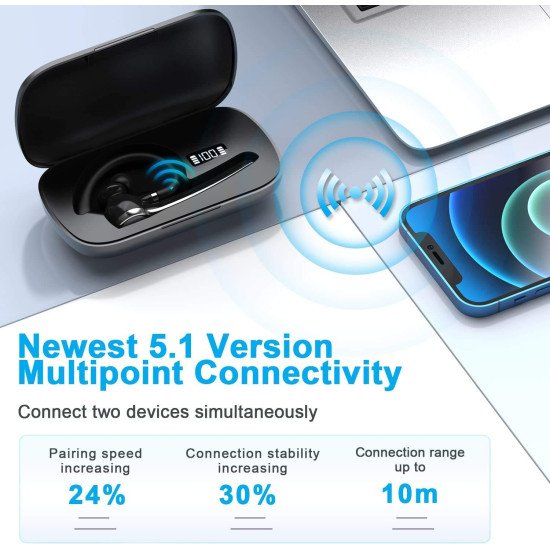 G7 In-Ear Wireless Business Car Bluetooth Headset Single Ear Microphone