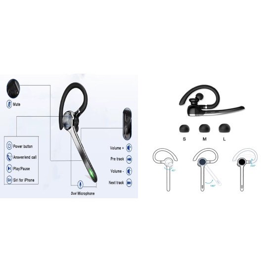 G7 In-Ear Wireless Business Car Bluetooth Headset Single Ear Microphone