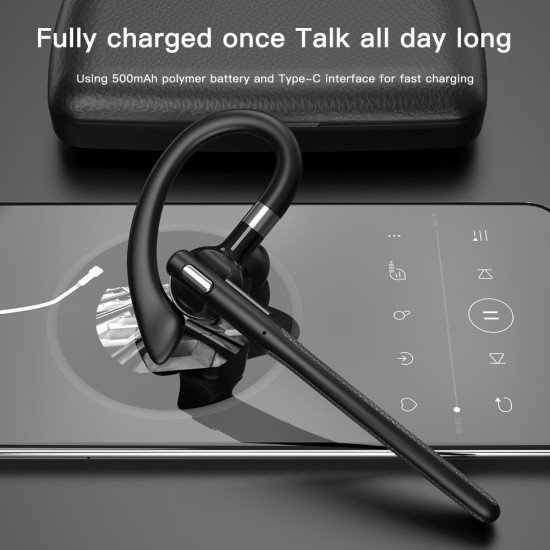 YYK-526 Business Earhook Hands-free Earphones ENC Noise Cancelling  