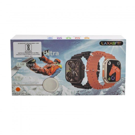 Large 2.19 inch Display Watch 9 Ultra 49mm Unisex Smart Watch Series 8 Sport NFC Bluetooth Call Waterproof for Blood Oxygen & Blood Pressure, Steps, Calories, Distance (Pack of 1) Large 2.19 inch Display Watch 9 Ultra 49mm Unisex Smart Watch Series 8 Sport NFC Bluetooth Call Waterproof for Blood Oxygen & Blood Pressure, Steps, Calories, Distance (Pack of 1)