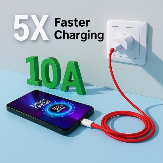 Vali 100W, 10 Amp USB A to Type C Charging and Data Cable, Compatible with all models 