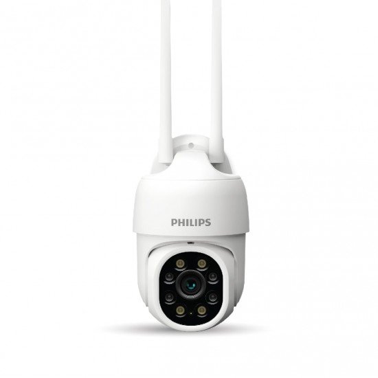 PHILIPS Outdoor Weather Proof IP65 CCTV WiFi Security Camera | PTZ | Colour Night Vision |  2 Way Talk | AES-128bit Encryption | 2 Year Brand Warranty | HSP 3800