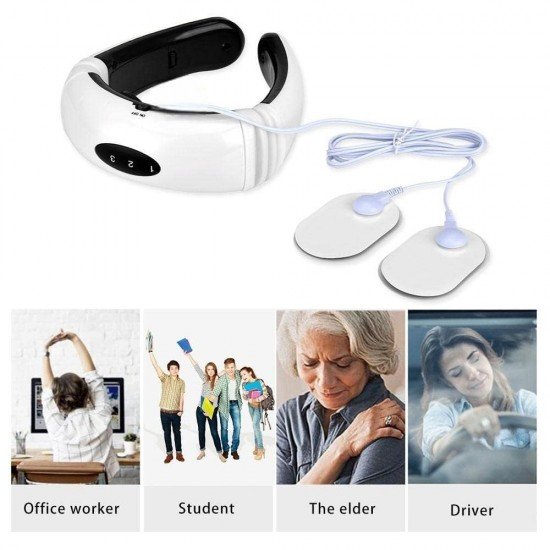 Neck Massager for Pain and Stress Relief Electric Pulse Acupoint Magnetic Therapy Massager (Multicolor) (pack of 1) Neck Massager for Pain and Stress Relief Electric Pulse Acupoint Magnetic Therapy Massager (Multicolor) (pack of 1)