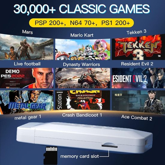 Playtastic M22 Retro Game Gamepad - with 30,000+ Games 